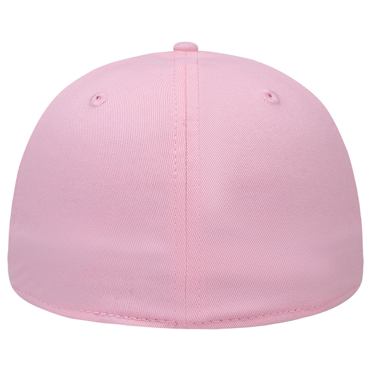 Rear View of 050 - Pink OTTO CAP "OTTO FLEX" Fitted 6 Panel Low Profile Baseball Cap