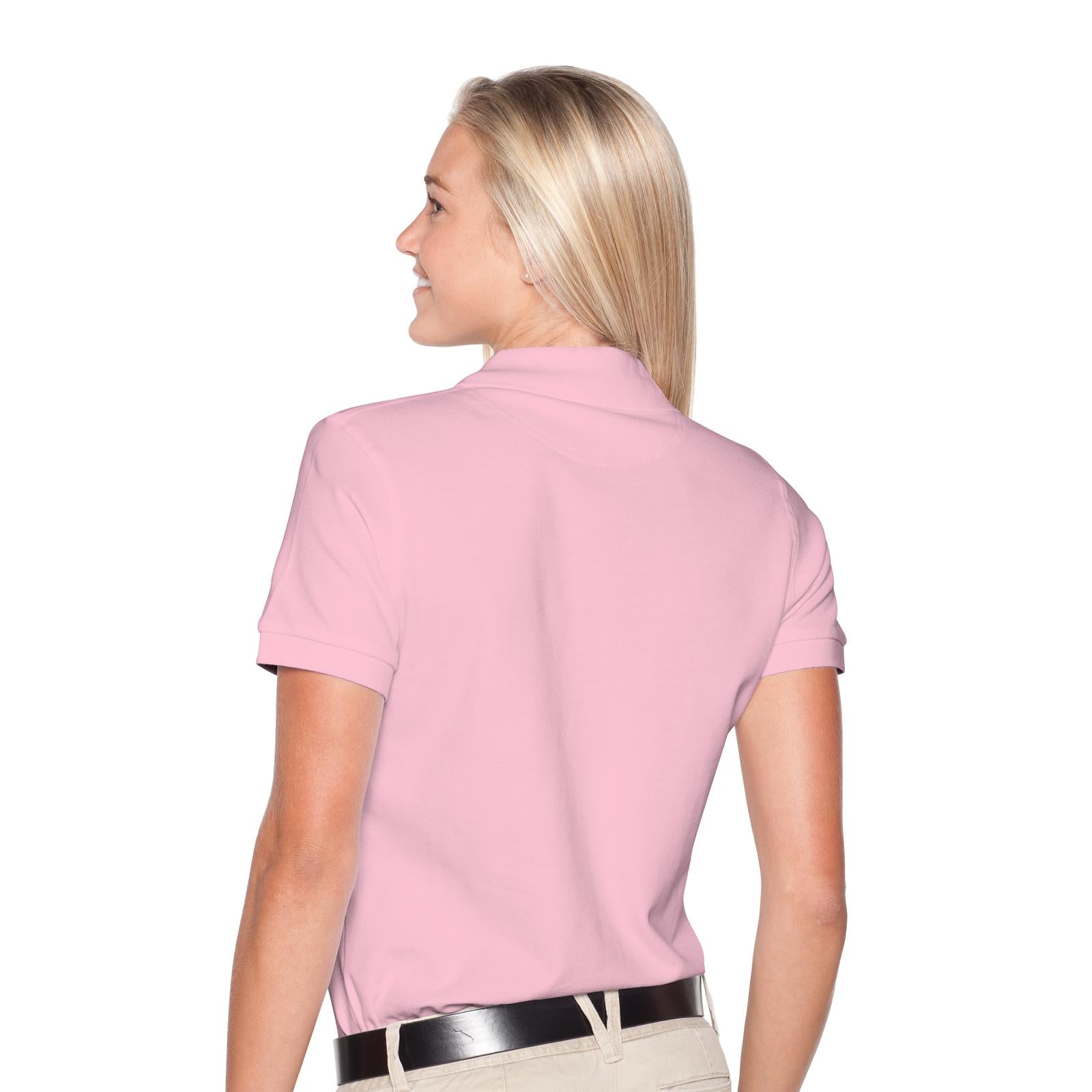 Front View of 050 - Pink OTTO Ladies' Premium Sport Shirt