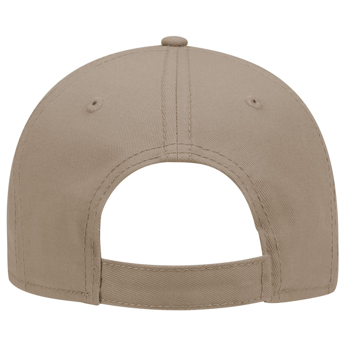 Rear View of 053 - Dk. Khaki OTTO CAP 6 Panel Low Profile Baseball Cap