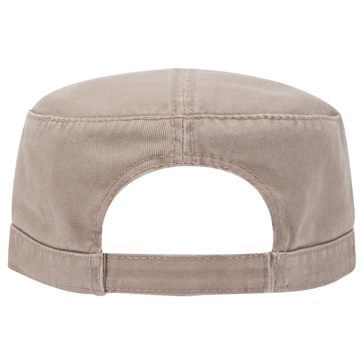 Rear View of 053 - Dk. Khaki OTTO CAP Military Hat