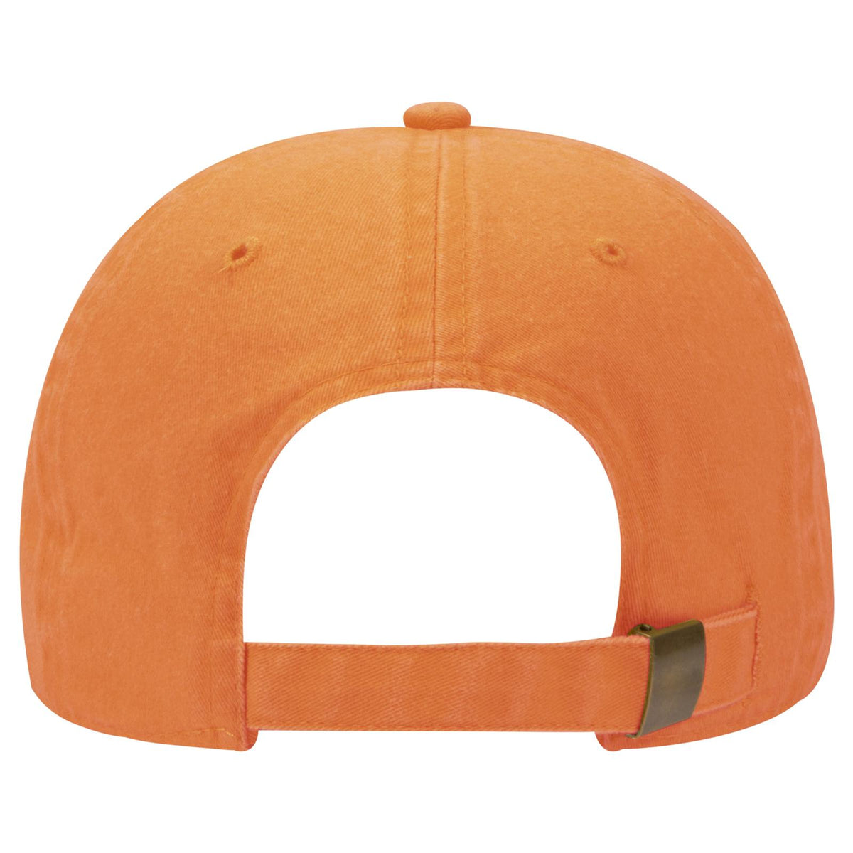 Rear View of 056 - Pkn. Orange OTTO CAP 6 Panel Low Profile Dad Hat