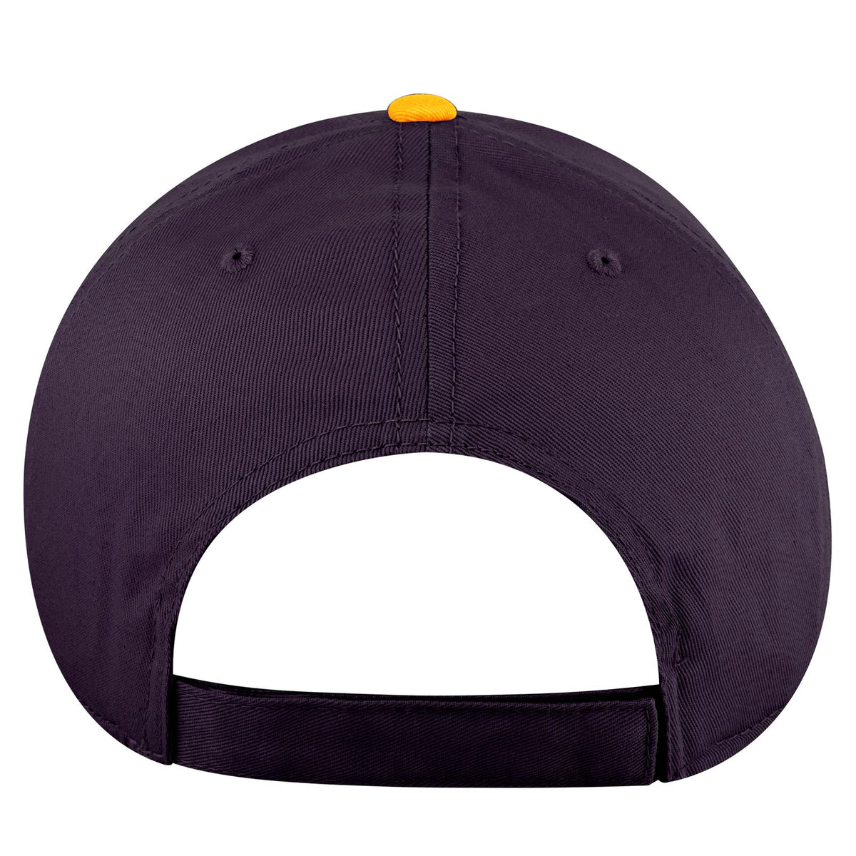 Rear View of 061111 - Gld/Pur/Pur OTTO CAP 6 Panel Low Profile Baseball Cap