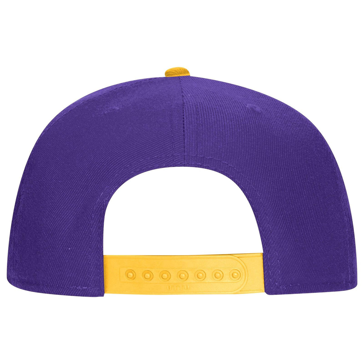Rear View of 061111 - Gld/Pur/Pur OTTO CAP "OTTO SNAP" 6 Panel Pro Style Snapback Hat