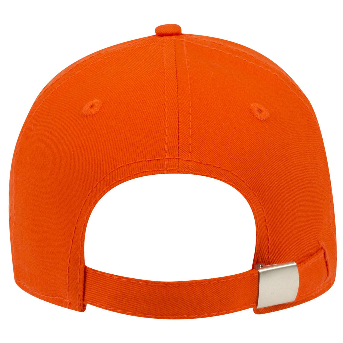 Rear View of 062 - Orange OTTO CAP 6 Panel Low Profile Baseball Cap