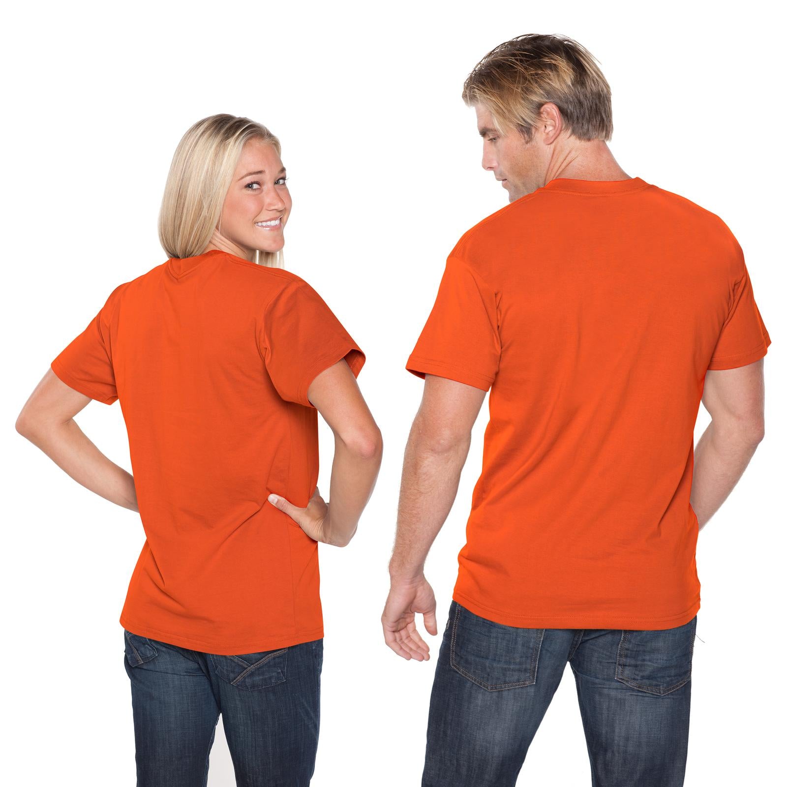 Front View of 062 - Orange OTTO Unisex Heavyweight Comfy Tee T-Shirt