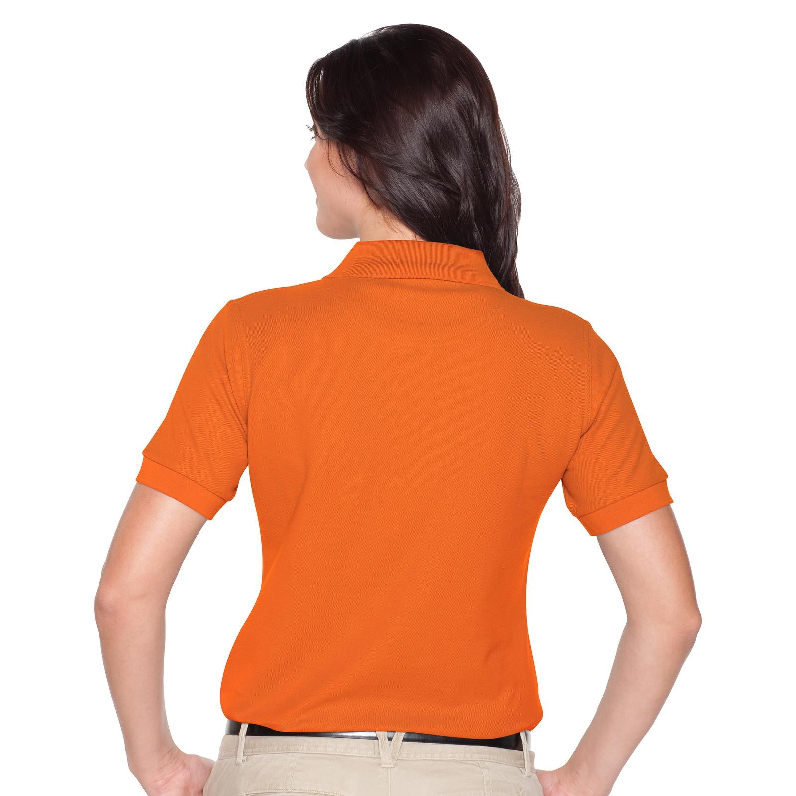 Front View of 065 - B. Orange OTTO Ladies' Premium Sport Shirt
