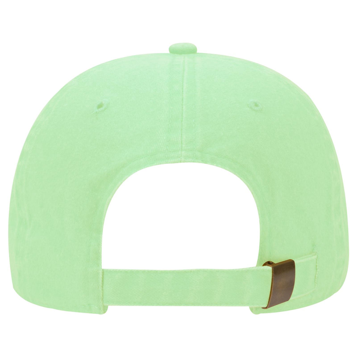 Rear View of 066 - Lime OTTO CAP 6 Panel Low Profile Dad Hat