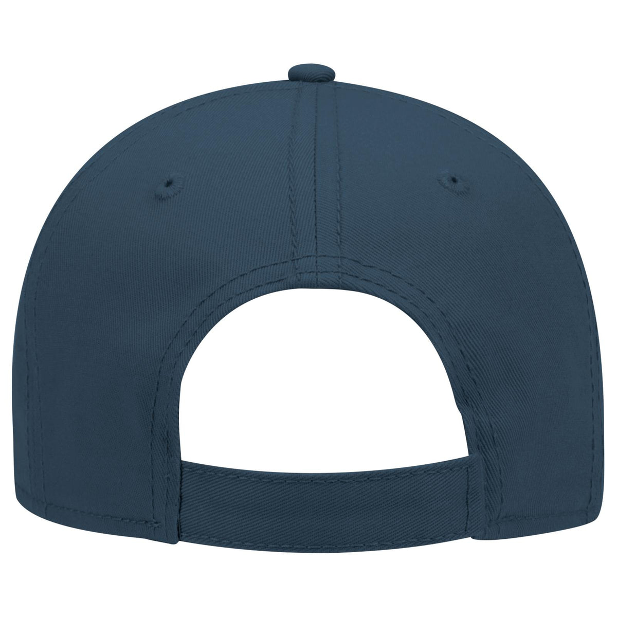 Rear View of 067 - Navy Blue OTTO CAP 6 Panel Low Profile Baseball Cap
