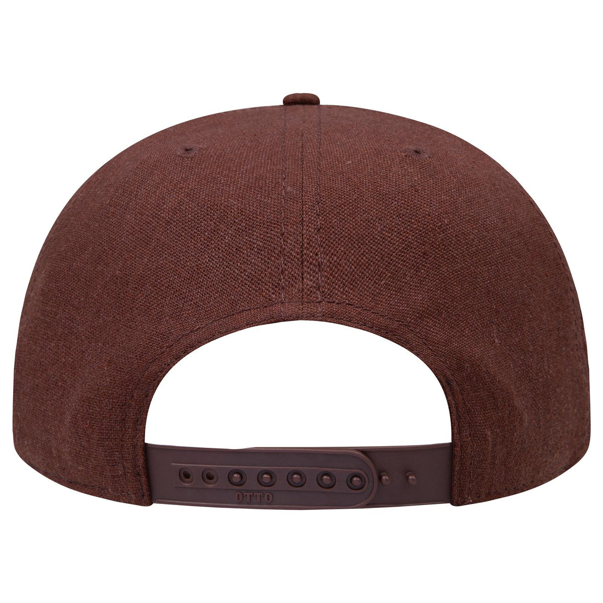 Rear View of 0711207 - Brn/Crk/Brn OTTO CAP "OTTO SNAP" 5 Panel Pro Style Snapback Hat