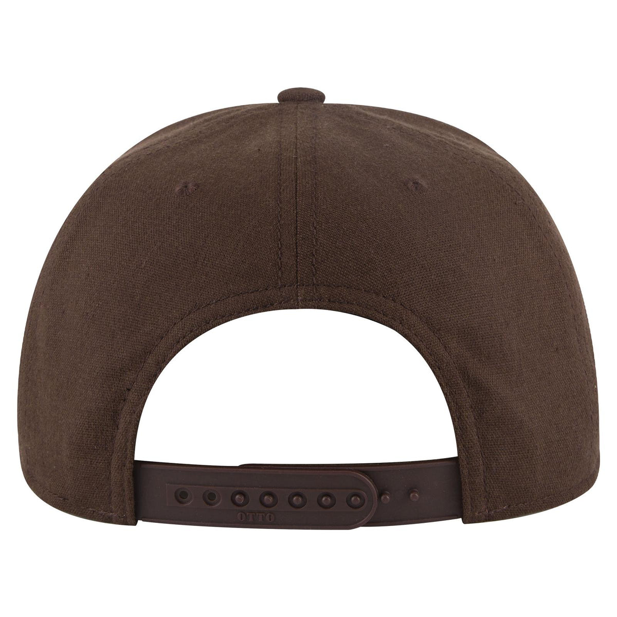 Rear View of 0711207 - Brn/Crk/Brn OTTO CAP "OTTO SNAP" 6 Panel Pro Style Snapback Hat