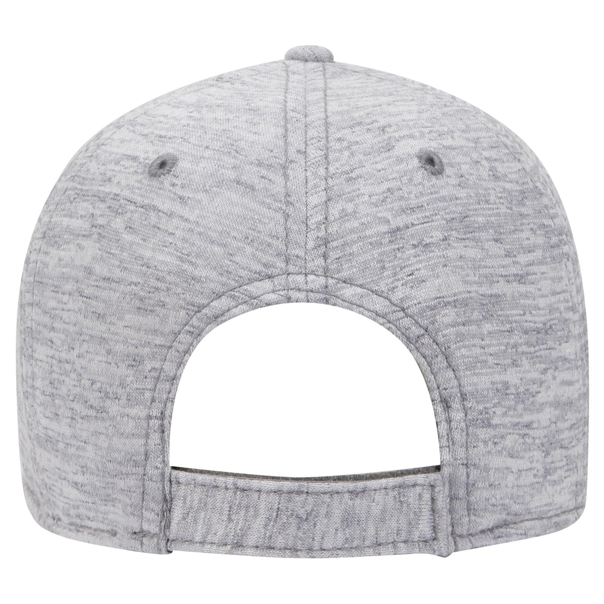 Rear View of 074 - Heath. Gray OTTO CAP 6 Panel Low Profile Baseball Cap