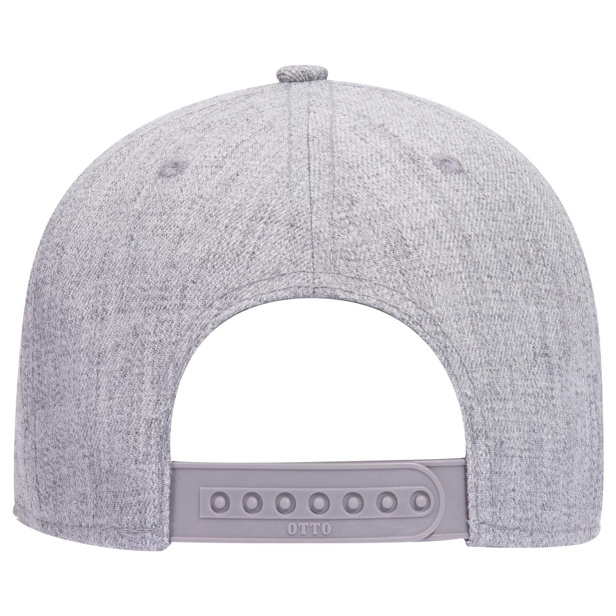 Rear View of 074 - Heath. Gray OTTO CAP 6 Panel Low Profile Baseball Cap
