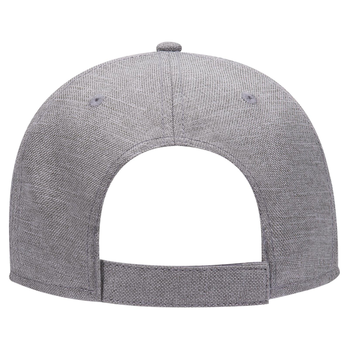 Rear View of 074 - Heath. Gray OTTO CAP 6 Panel Low Profile Baseball Cap