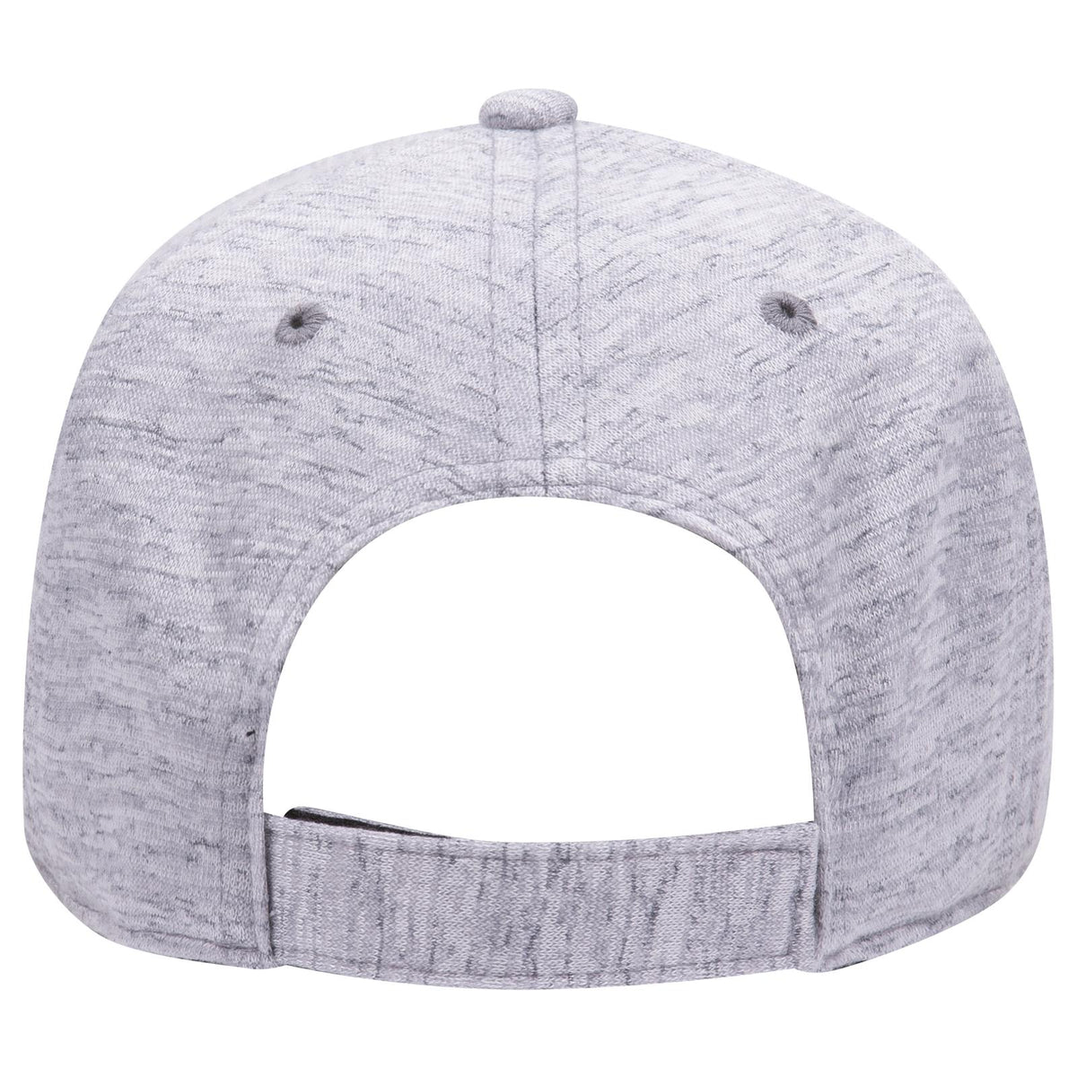 Rear View of 074 - Heath. Gray OTTO CAP 6 Panel Low Profile Baseball Cap