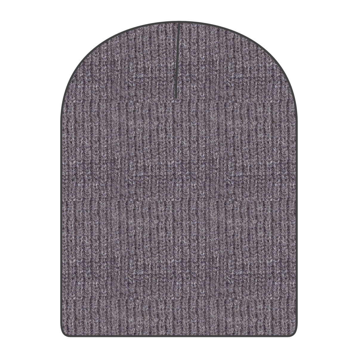 Rear View of 074 - Heath. Gray OTTO CAP 9 1/2" Premium Rib Knit Beanie