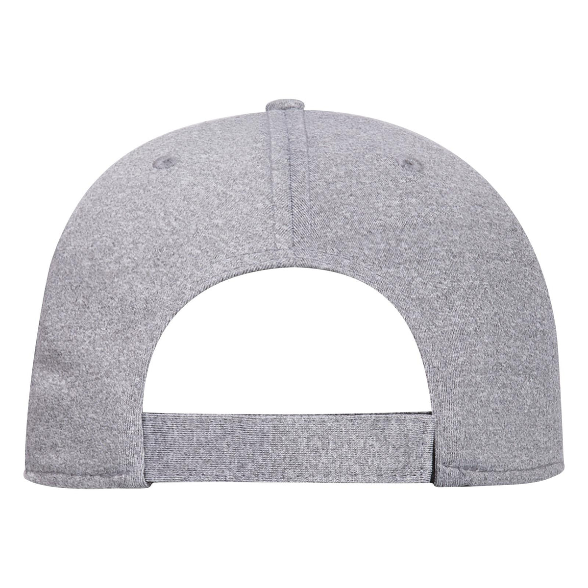 Rear View of 074A - Heath. Gray OTTO CAP "OTTO COMFY FIT" 6 Panel Low Profile Baseball Cap