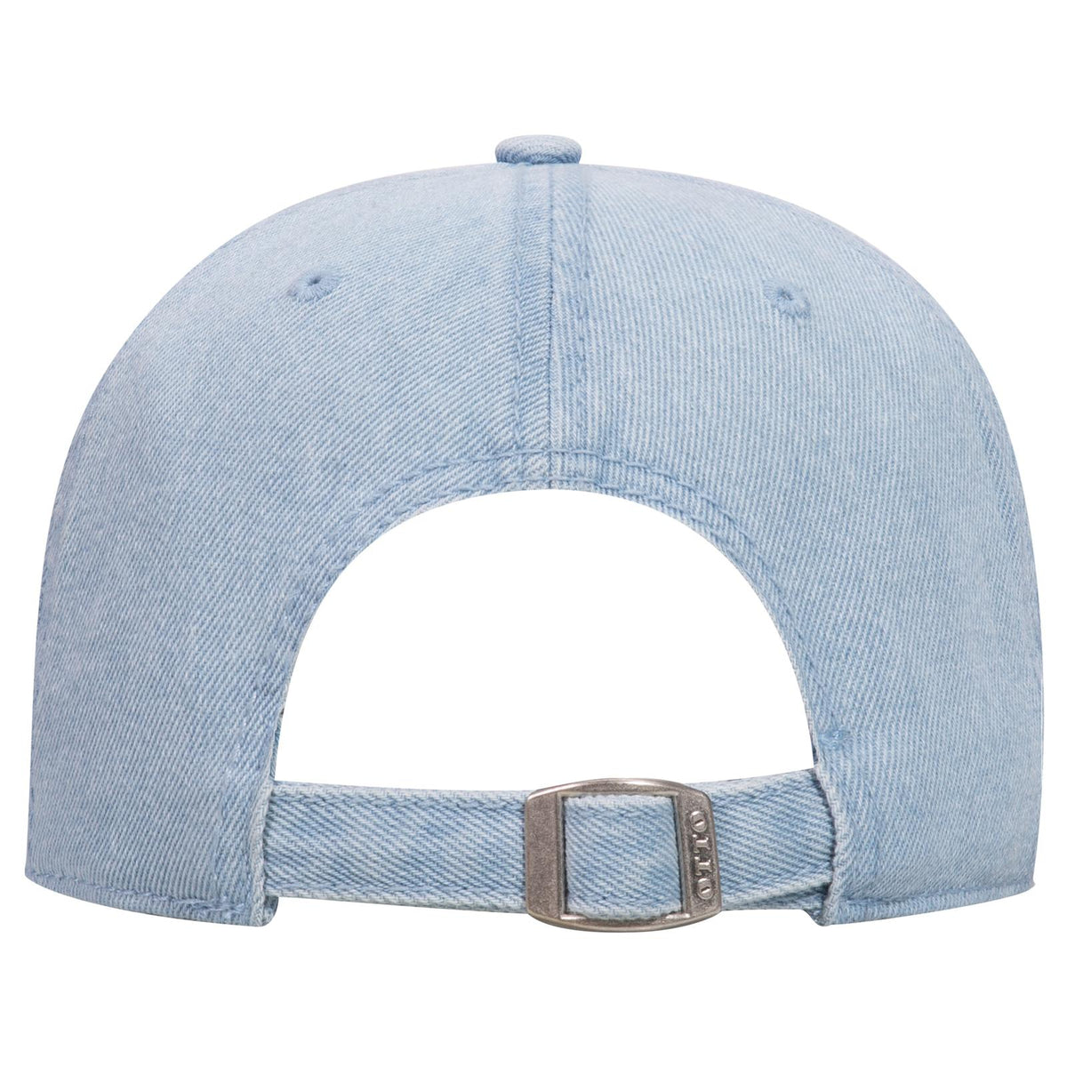 Rear View of 075 - Lt. Blue OTTO CAP 6 Panel Low Profile Dad Hat