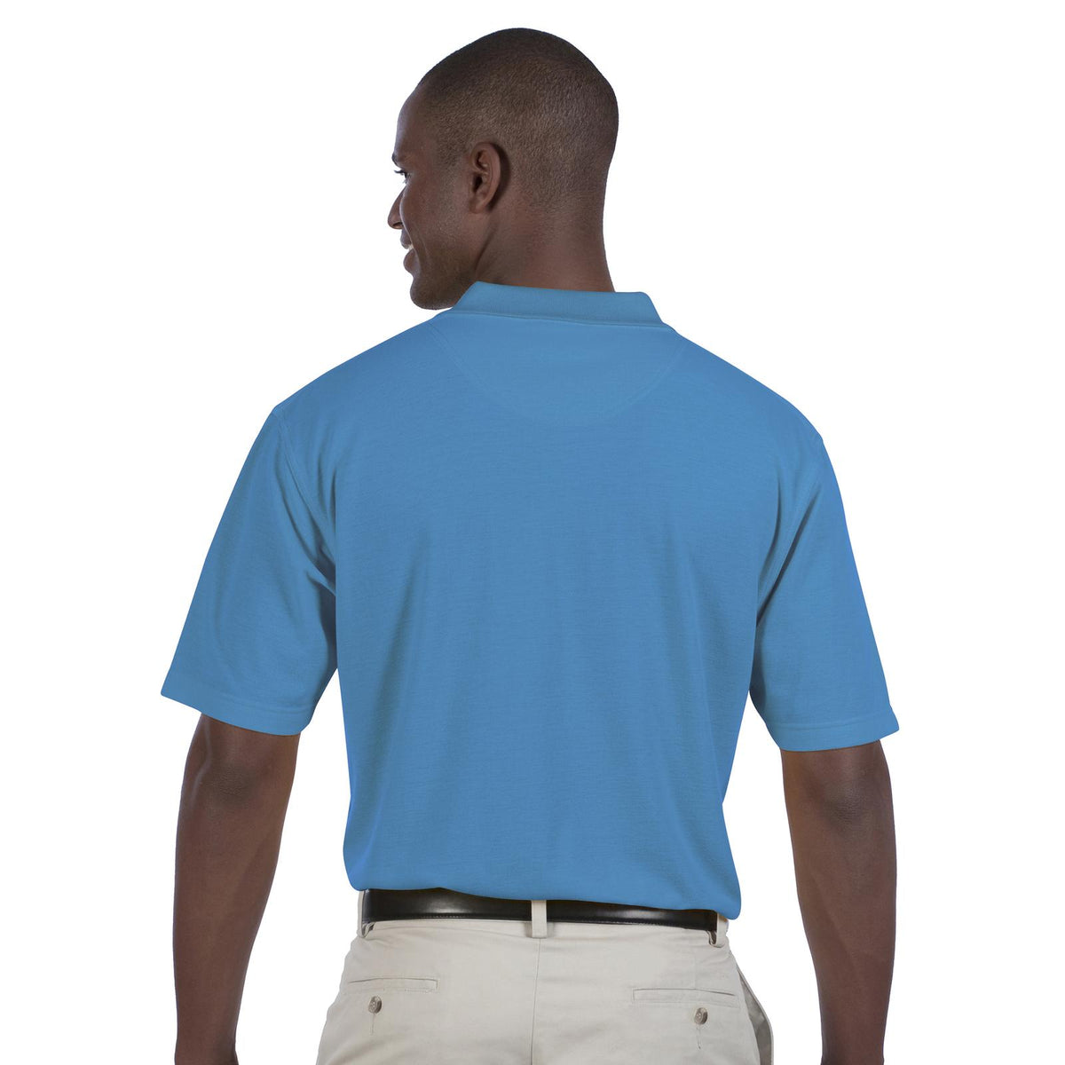 Rear View of 076 - Calif. Blue OTTO Men's Comfortable Sport Shirt