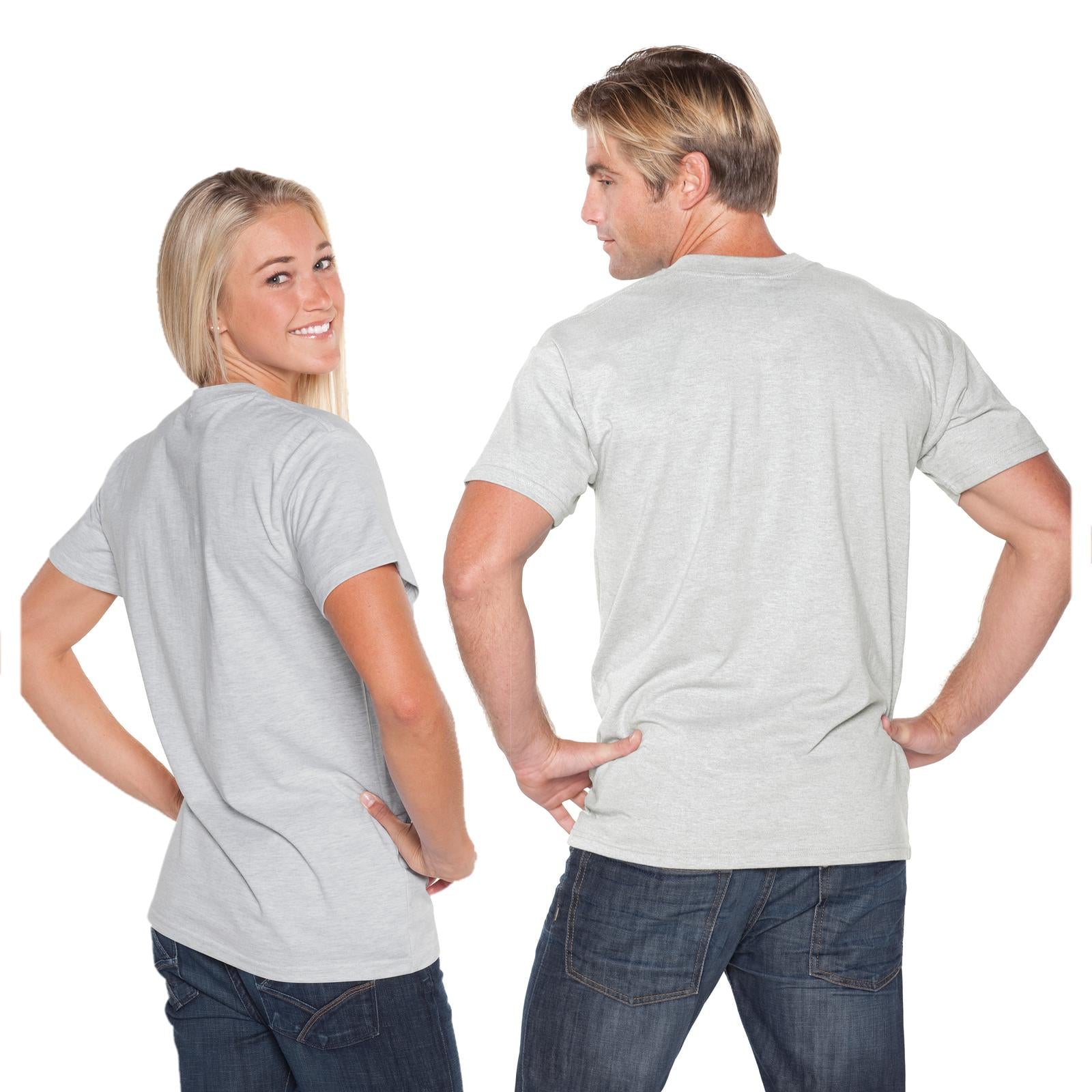 Front View of 079 - Ash OTTO Unisex Heavyweight Comfy Tee T-Shirt