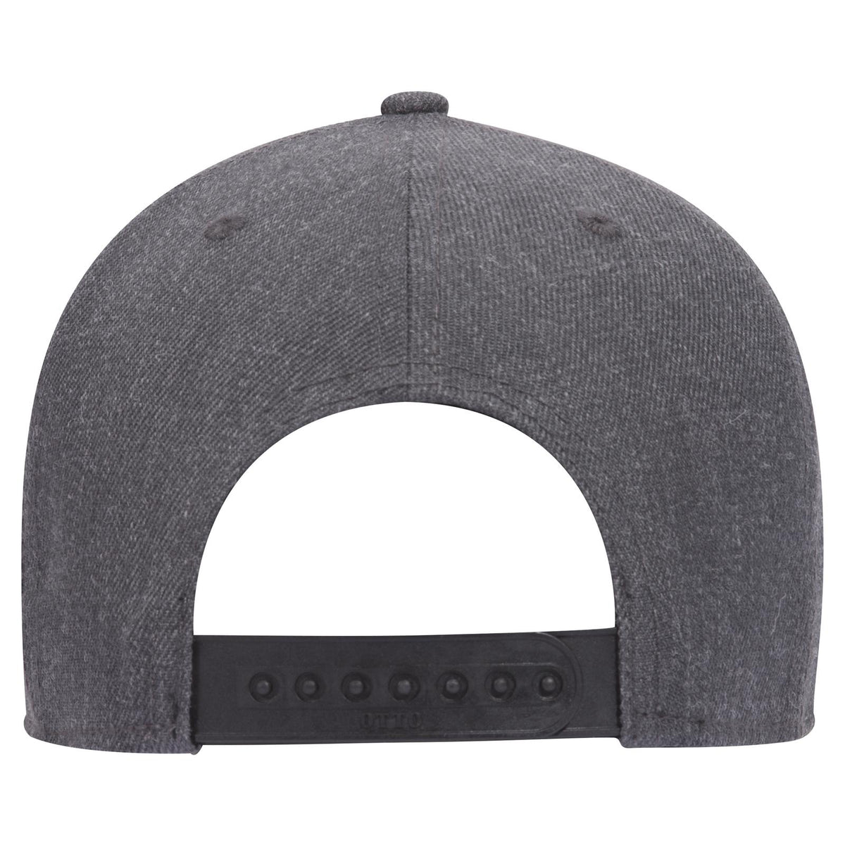 Rear View of 080 - Heath. Black OTTO CAP 6 Panel Low Profile Baseball Cap