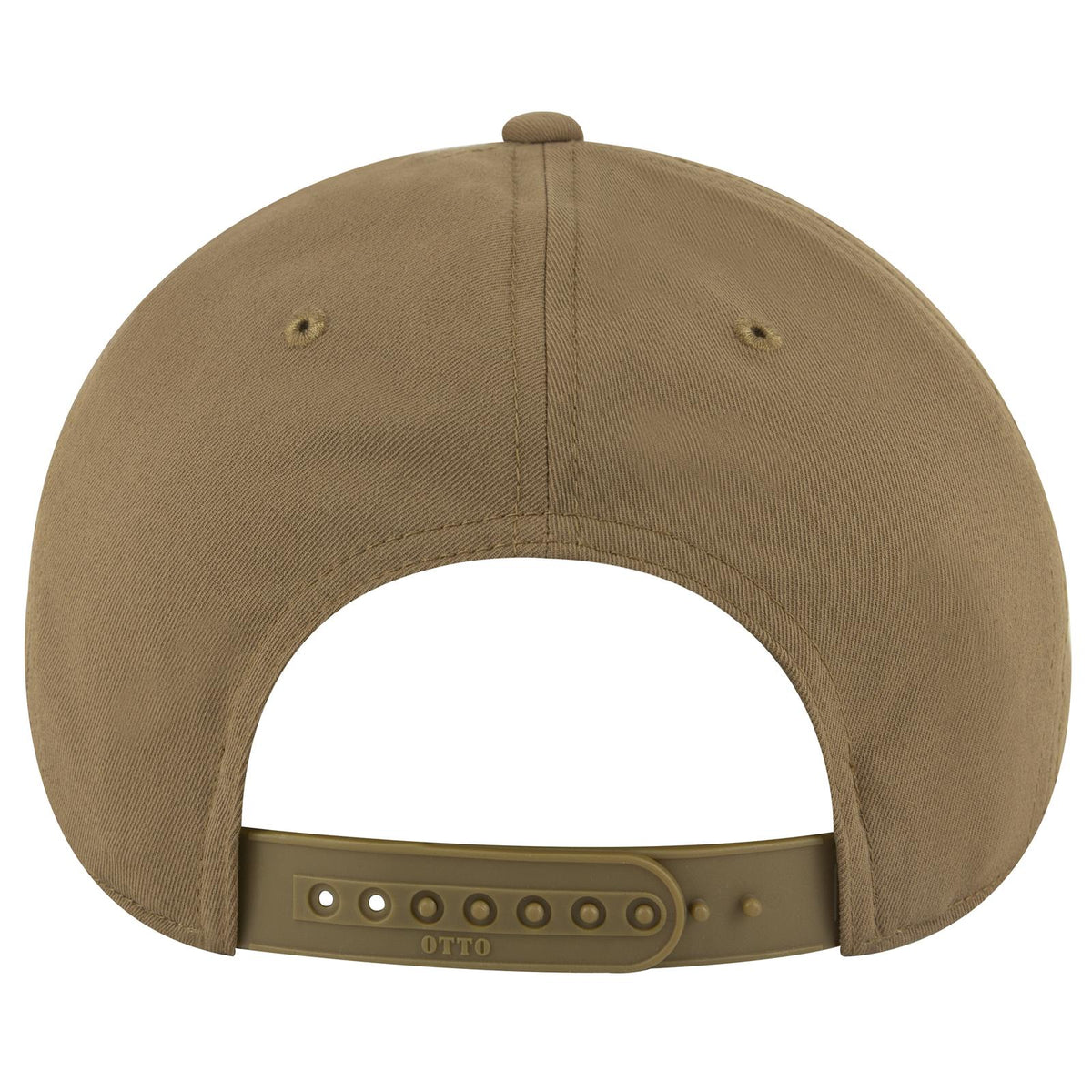 Rear View of 084 - Coyote Brown OTTO CAP 5 Panel Pro Style Baseball Cap