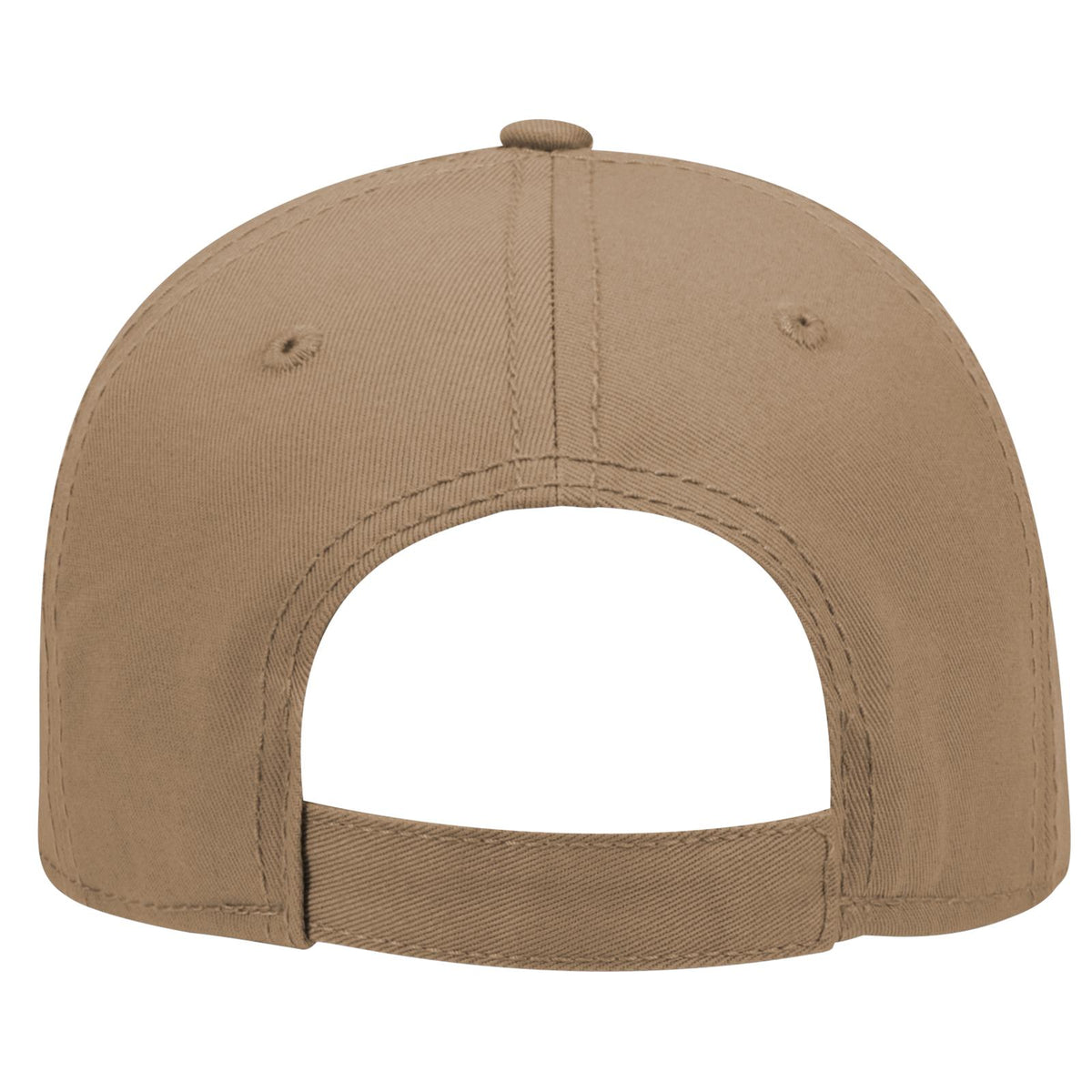 Rear View of 084 - Coyote Brown OTTO CAP 6 Panel Low Profile Baseball Cap