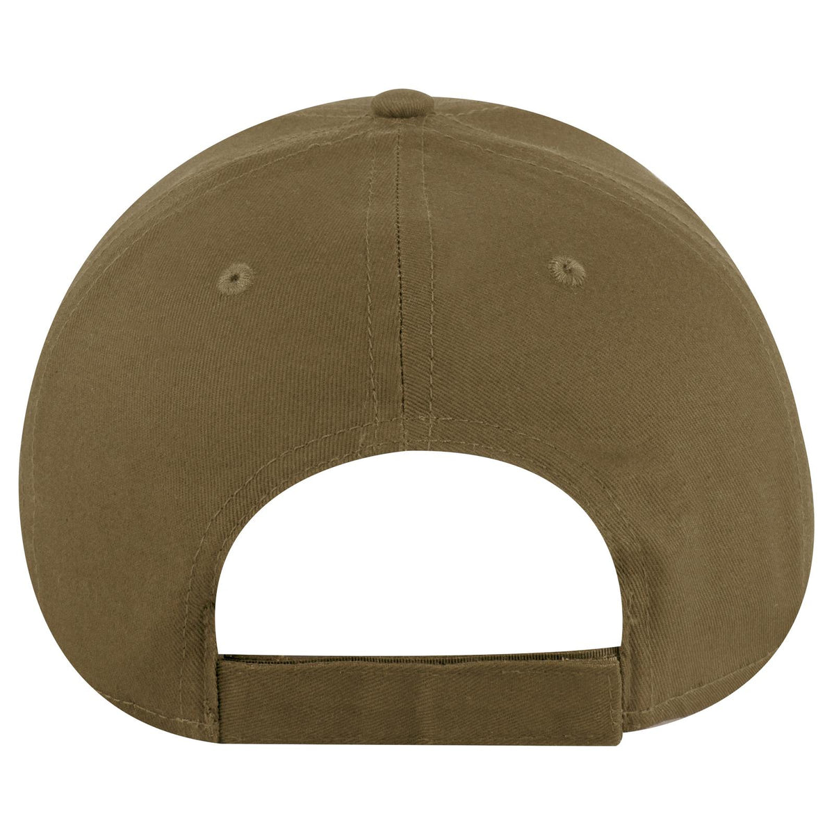 Rear View of 084 - Coyote Brown OTTO CAP 6 Panel Low Profile Baseball Cap