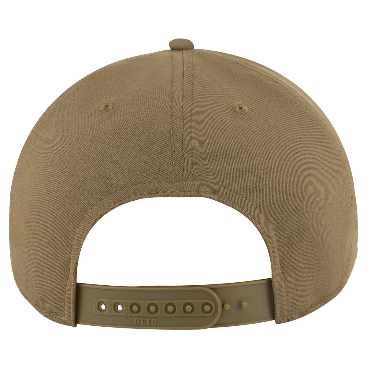 Rear View of 084 - Coyote Brown OTTO CAP 6 Panel Pro Style Baseball Cap