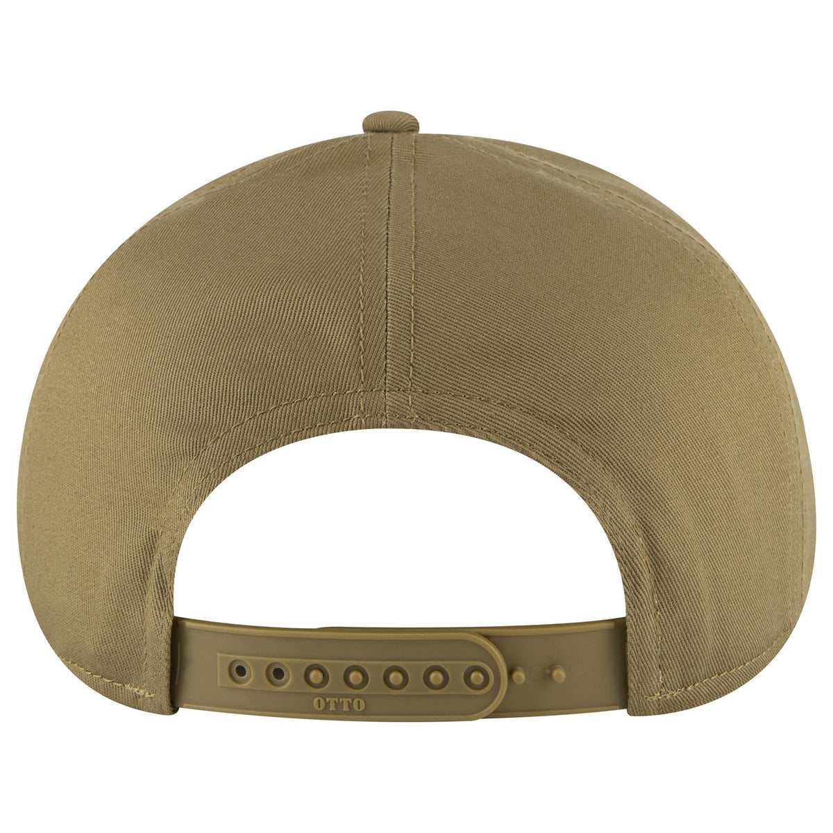 Rear View of 084 - Coyote Brown OTTO CAP "OTTO SNAP" 7 Panel Pro Style Snapback Hat