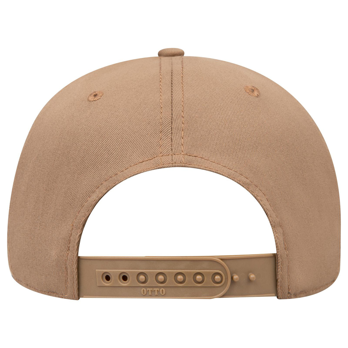 Rear View of 084 - Coyote Brown OTTO CAP Seamless 6 Panel Mid Profile Baseball Cap