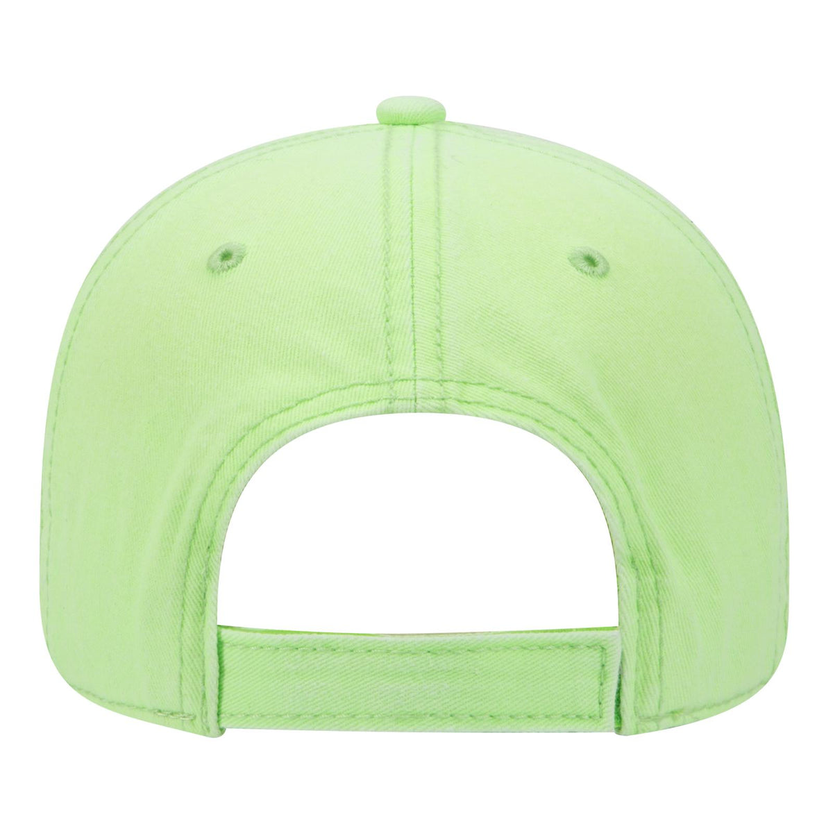 Rear View of 088 - N. Green OTTO CAP 6 Panel Low Profile Dad Hat