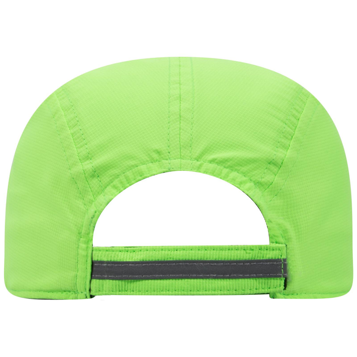 Rear View of 088 - N. Green OTTO CAP Reflective 5 Panel Running Cap