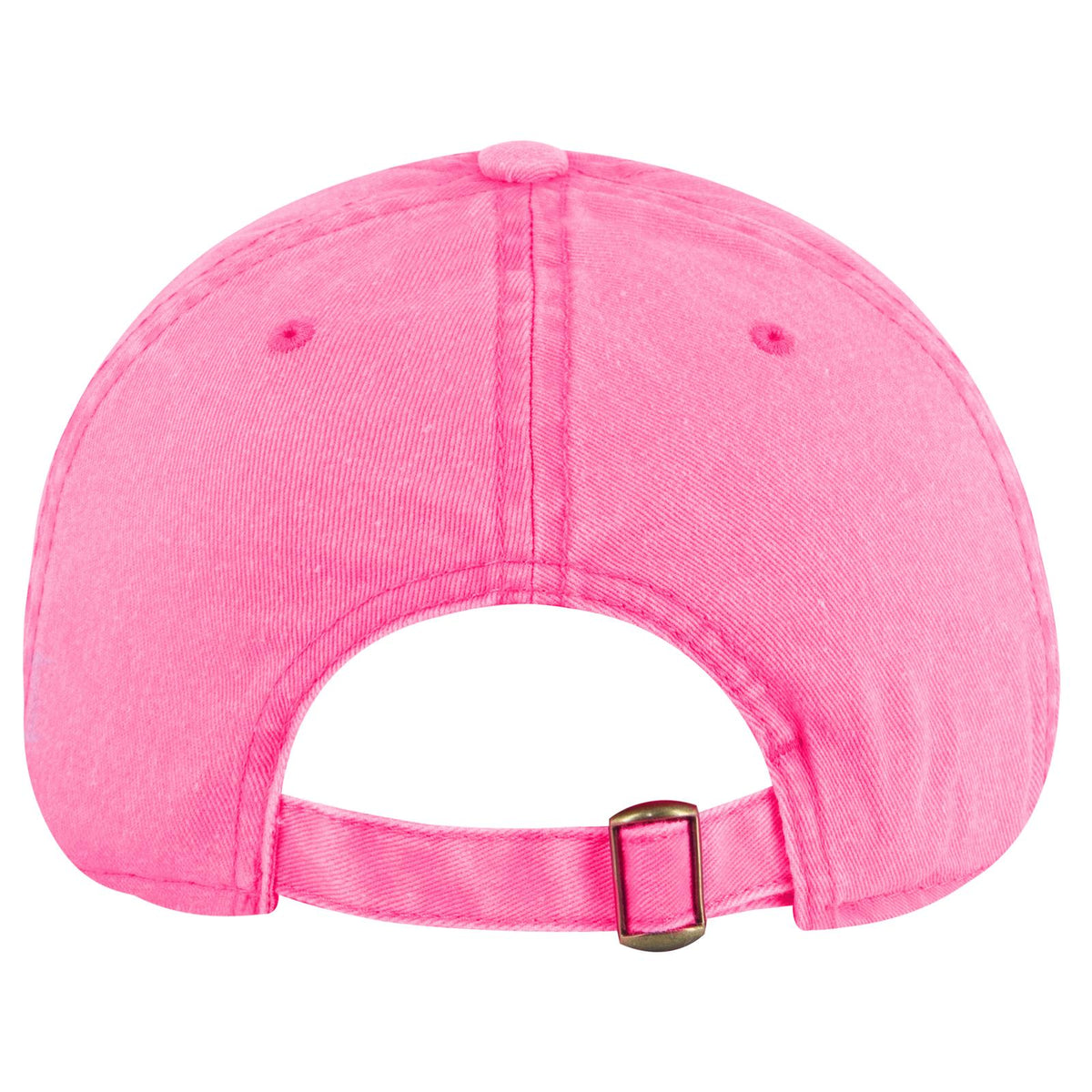 Rear View of 089 - N. Pink OTTO CAP 6 Panel Low Profile Dad Hat