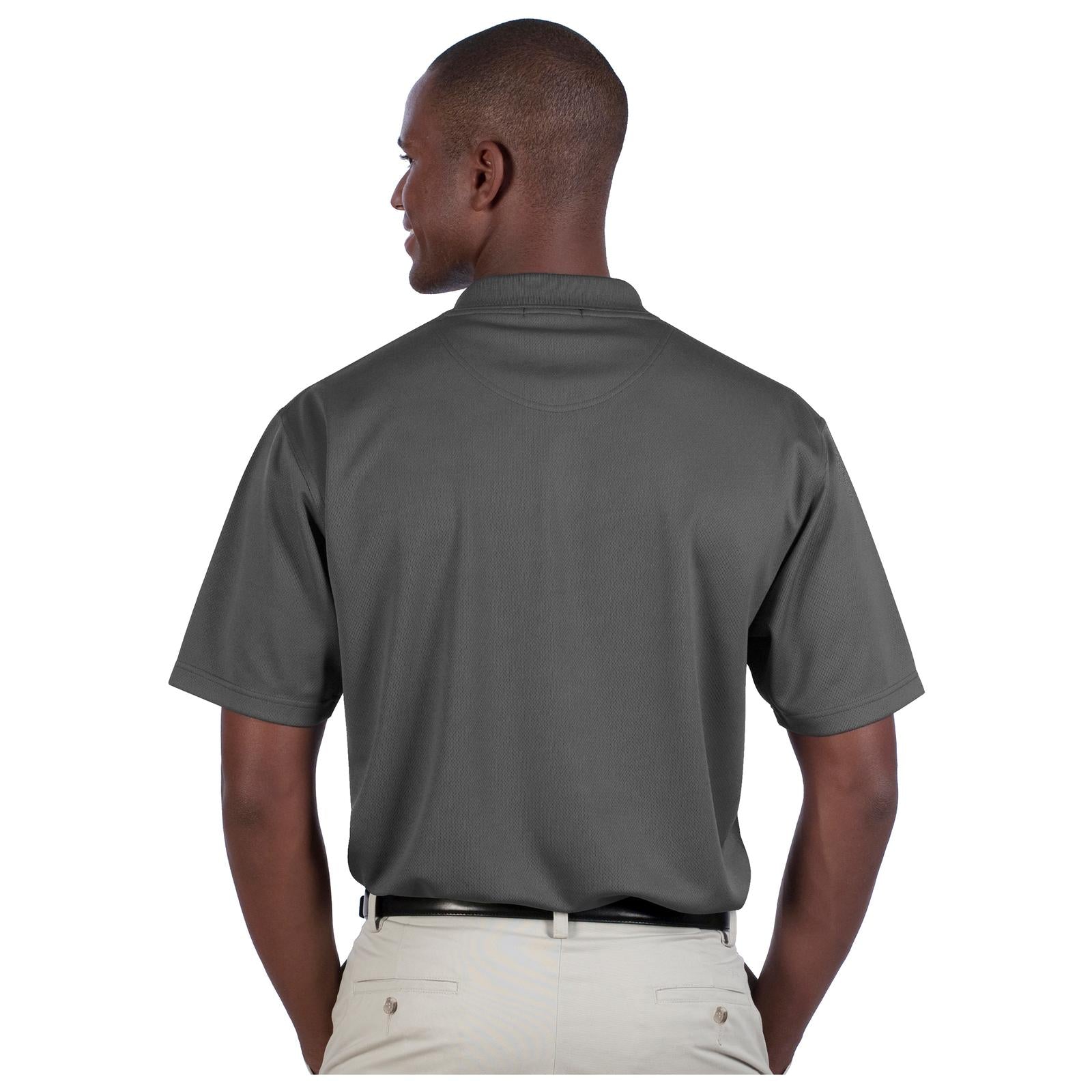 Front View of 090 - Steel Gray OTTO Men's Performance Sport Shirt