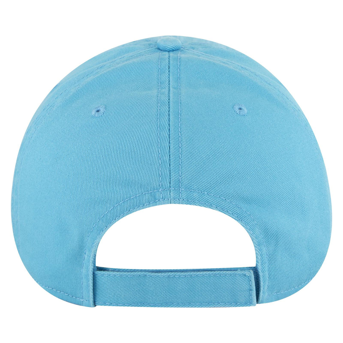 Rear View of 097 - Aqua OTTO CAP 6 Panel Low Profile Dad Hat