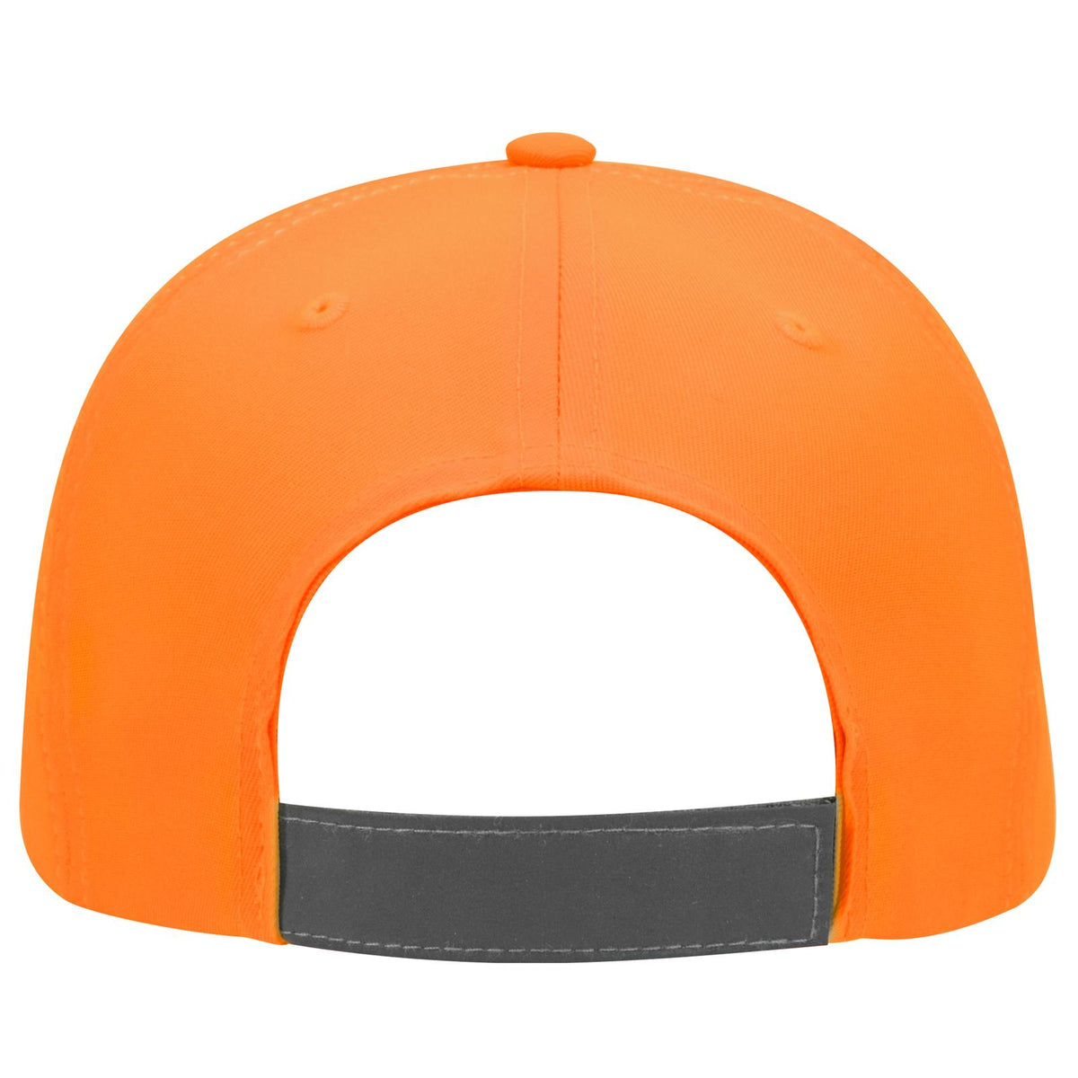 Rear View of 0998 - N.Org/Ref.Gry OTTO CAP 6 Panel Low Profile Baseball Cap