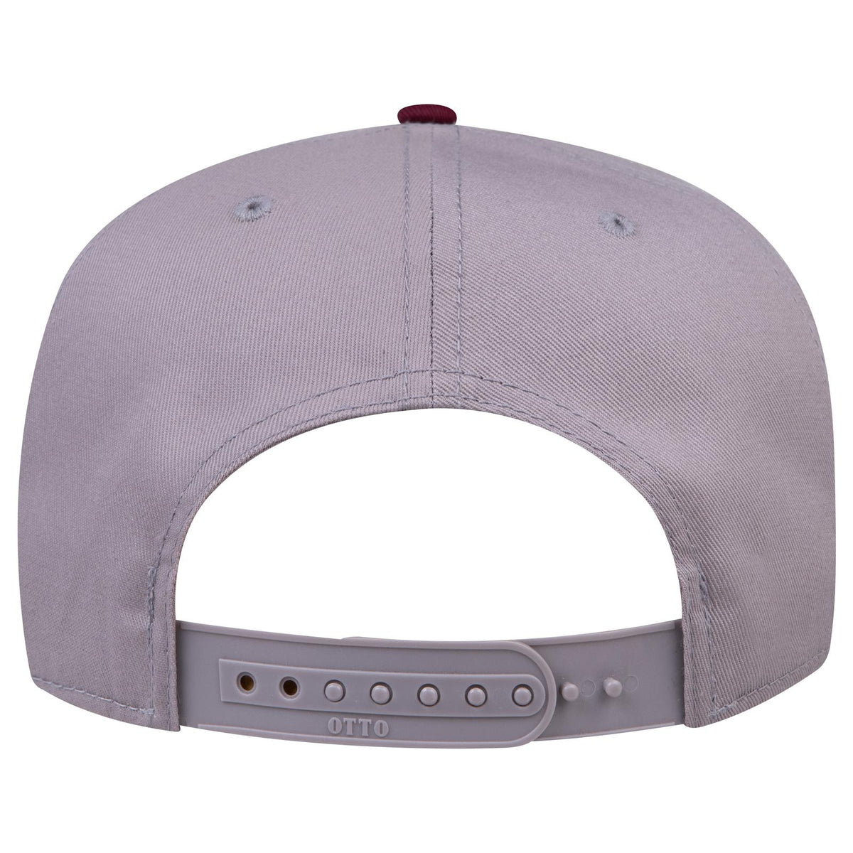Rear View of 1014 - Marn/Gry OTTO CAP 5 Panel Mid Profile Baseball Cap