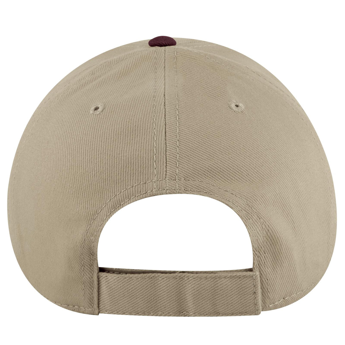 Rear View of 1032 - Marn/Kha OTTO CAP 6 Panel Low Profile Baseball Cap