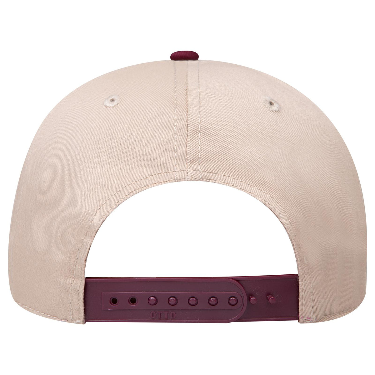 Rear View of 1032 - Marn/Kha OTTO CAP 6 Panel Mid Profile Baseball Cap
