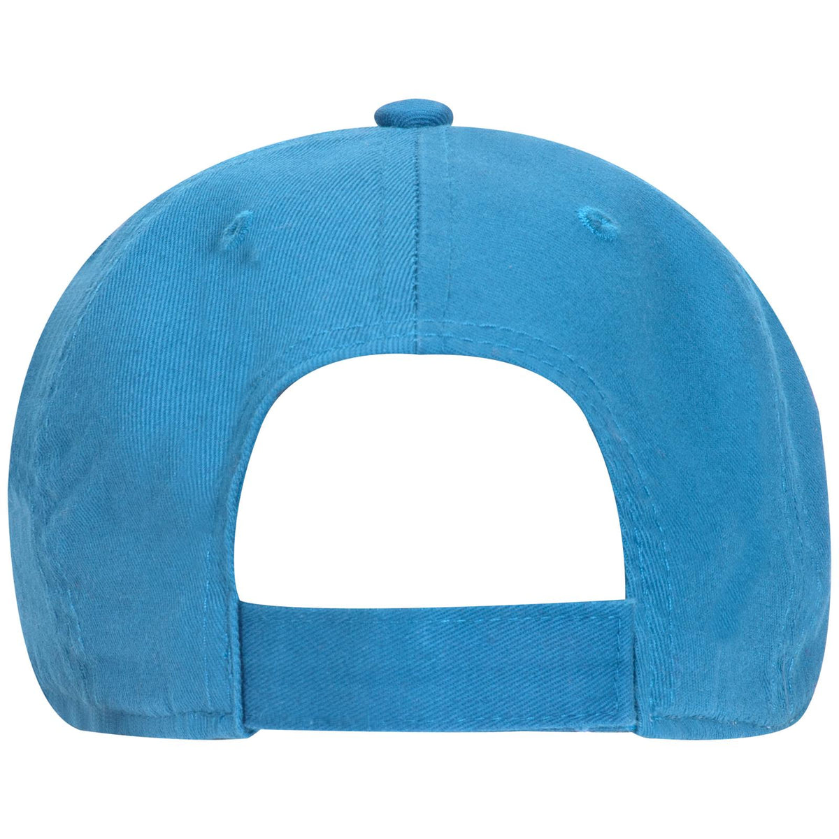 Rear View of 104 - Lake Blue OTTO CAP 6 Panel Low Profile Dad Hat