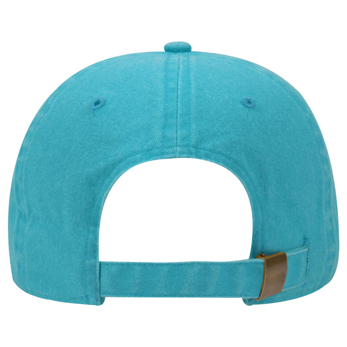 Rear View of 104 - Lake Blue OTTO CAP 6 Panel Low Profile Dad Hat