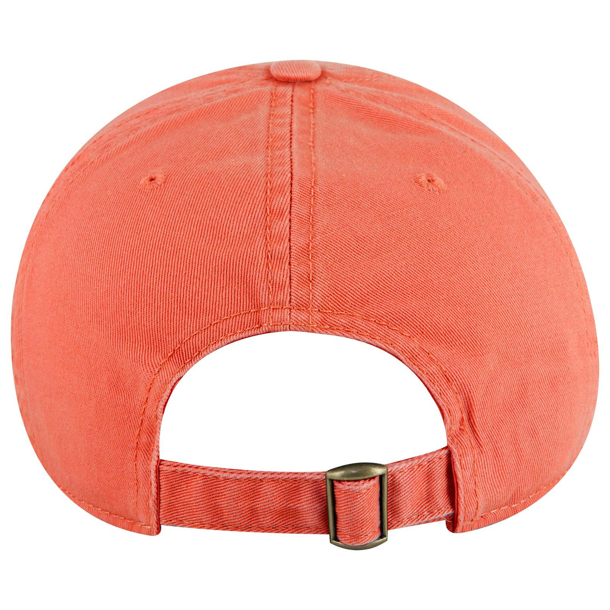Rear View of 110 - Coral OTTO CAP 6 Panel Low Profile Dad Hat