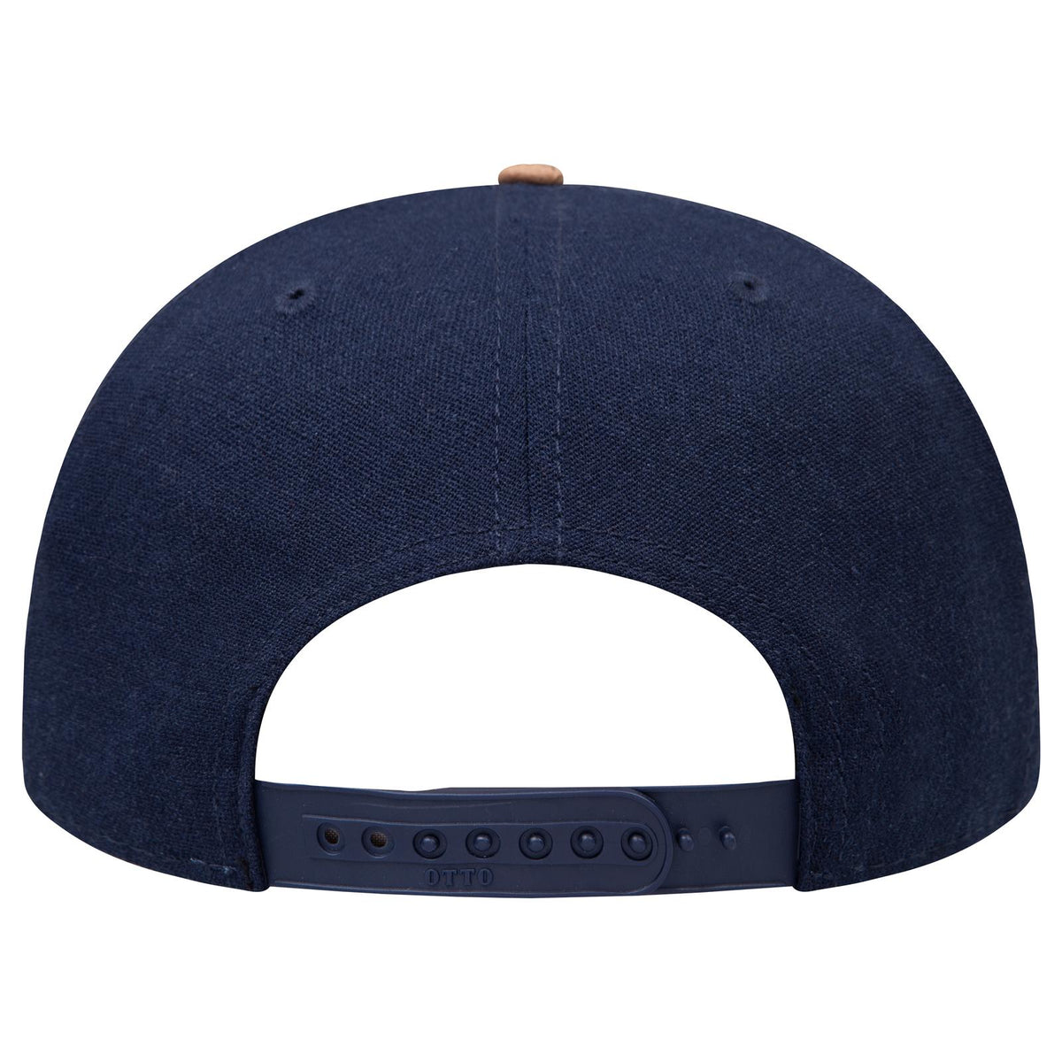 Rear View of 11204 - Cork/Nvy OTTO CAP "OTTO SNAP" 5 Panel Pro Style Snapback Hat