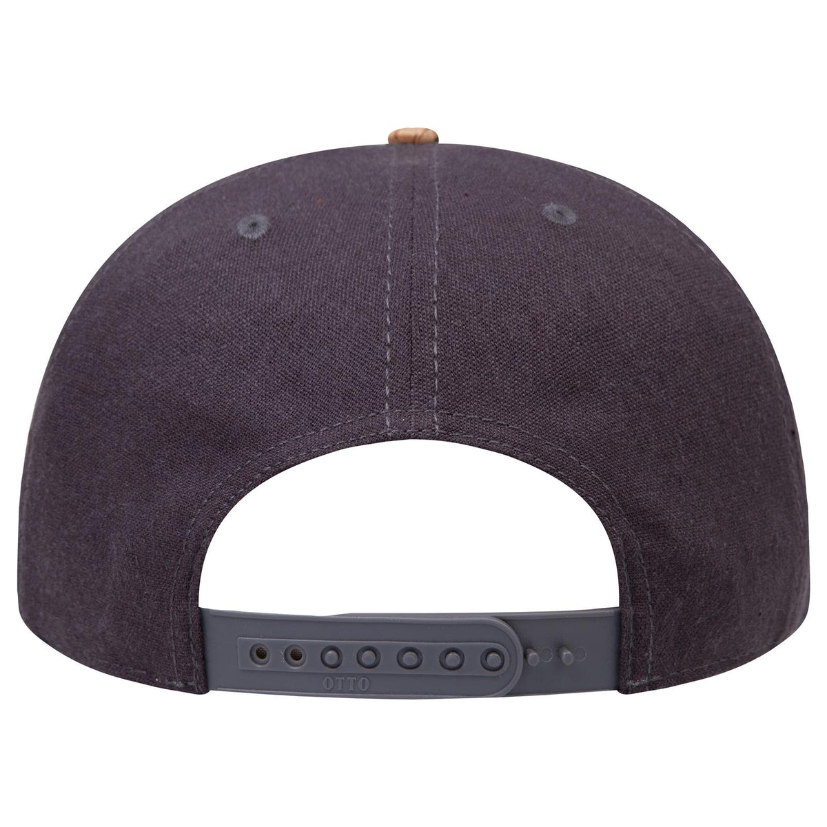 Rear View of 11225 - Cork/Ch Gry OTTO CAP "OTTO SNAP" 5 Panel Pro Style Snapback Hat