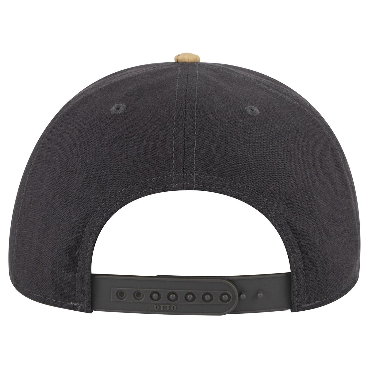 Rear View of 11225 - Cork/Ch Gry OTTO CAP "OTTO SNAP" 6 Panel Pro Style Snapback Hat