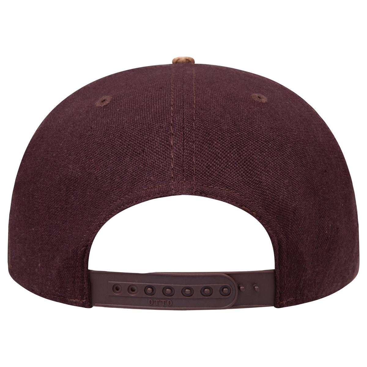 Rear View of 11239 - Cork/Dk.Brn OTTO CAP "OTTO SNAP" 5 Panel Pro Style Snapback Hat