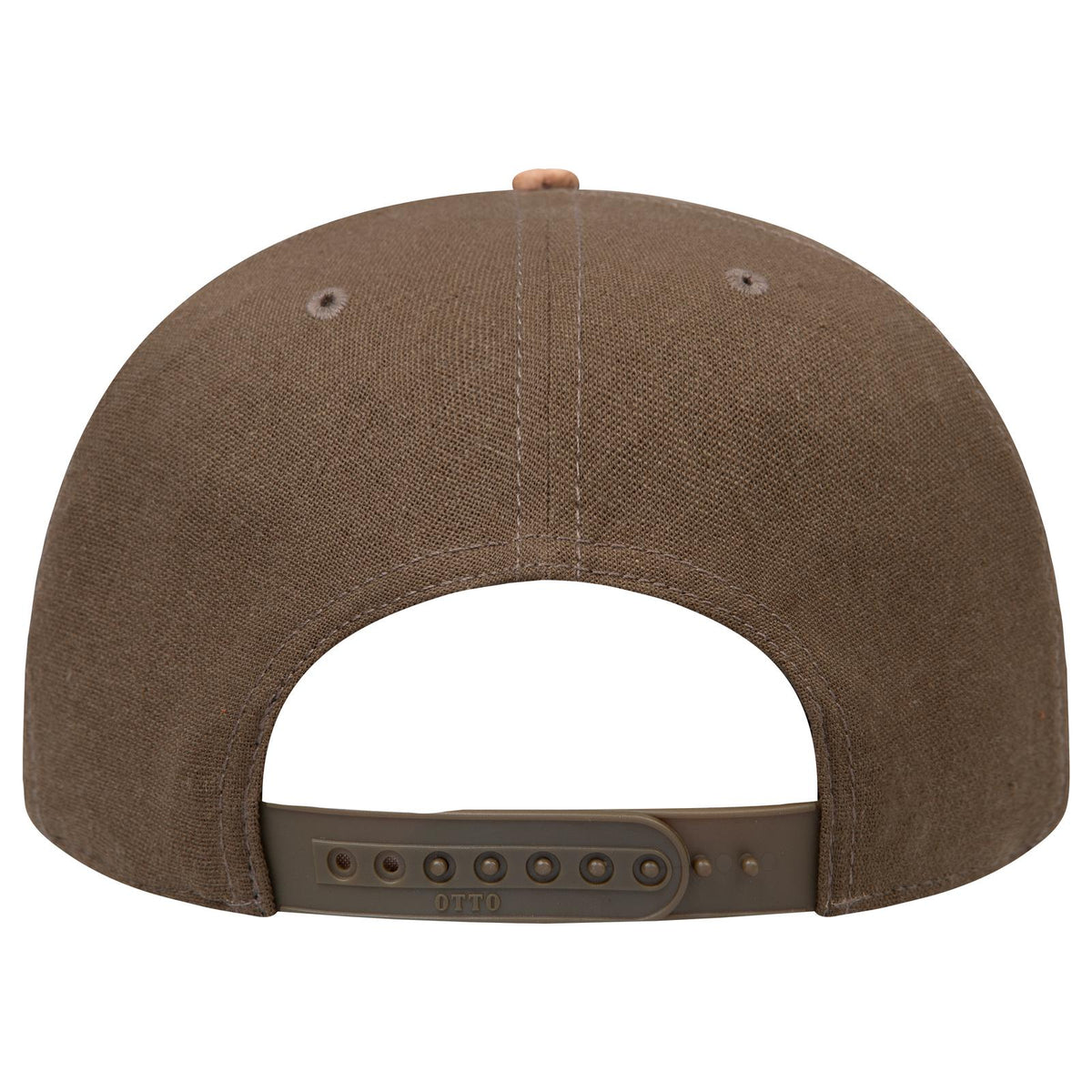 Rear View of 11283 - Cork/Ml Grn OTTO CAP "OTTO SNAP" 5 Panel Pro Style Snapback Hat