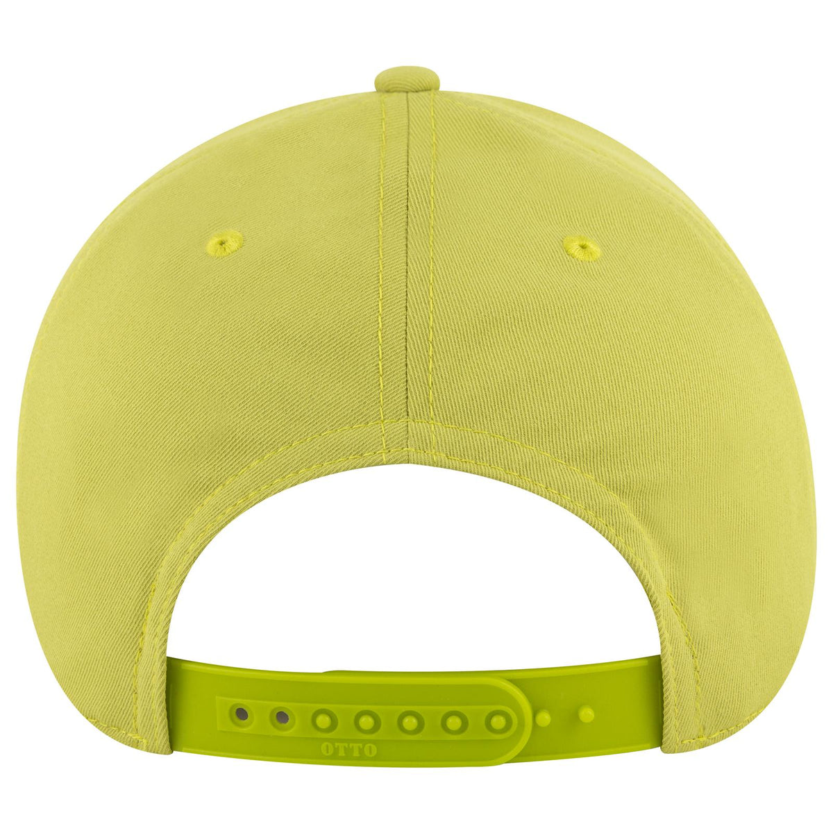 Rear View of 123 - Mstrd. Grn OTTO CAP 6 Panel Low Profile Baseball Cap