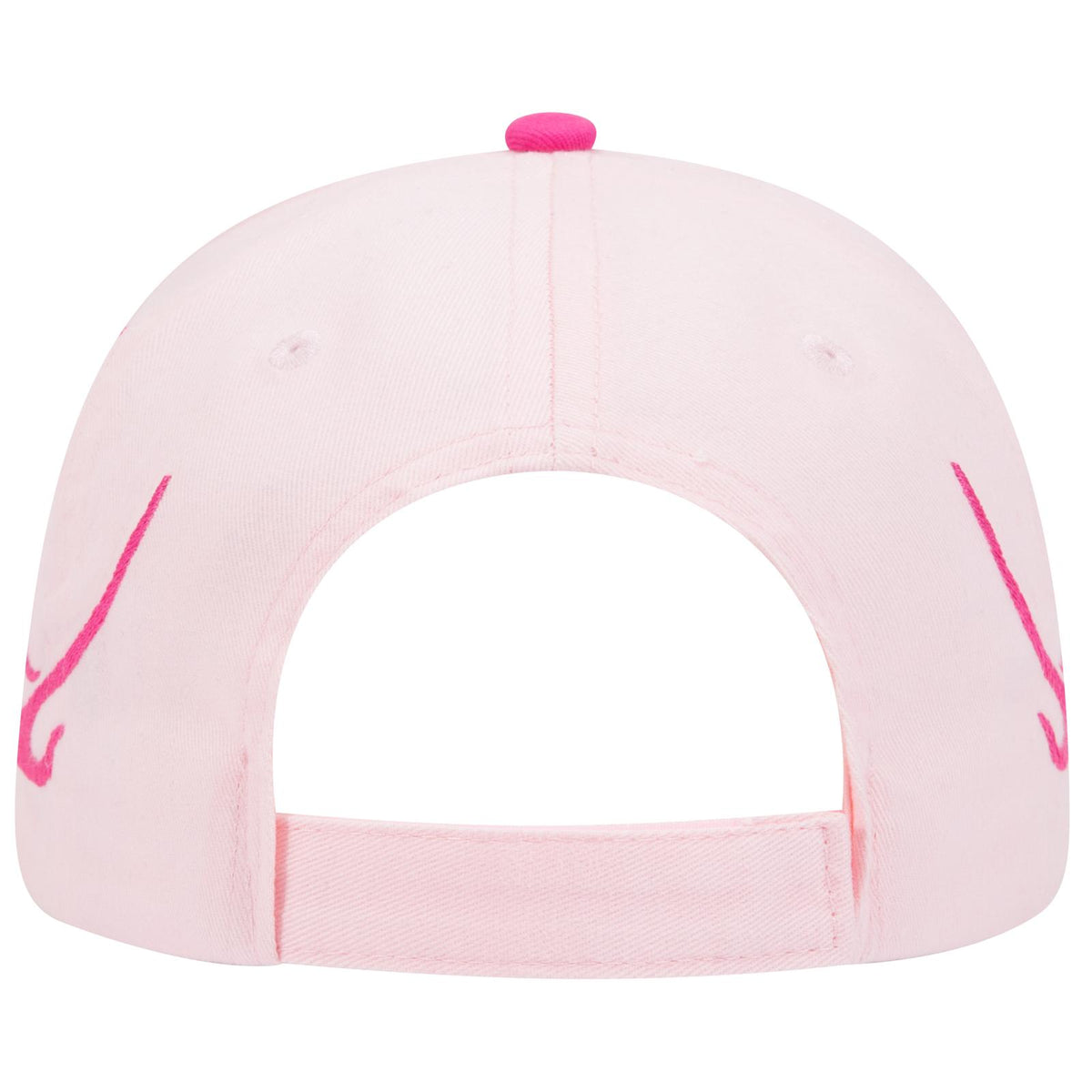 Rear View of 124242D - S.Pnk/H.Pnk/H.Pnk OTTO CAP 6 Panel Low Profile Baseball Cap