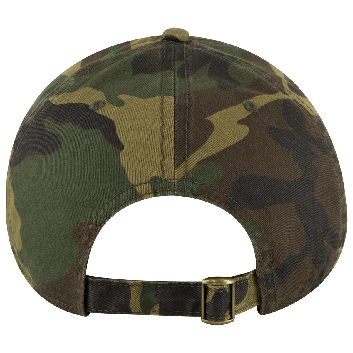 Rear View of 1707 - Dk.Grn/Brn OTTO CAP 6 Panel Low Profile Baseball Cap